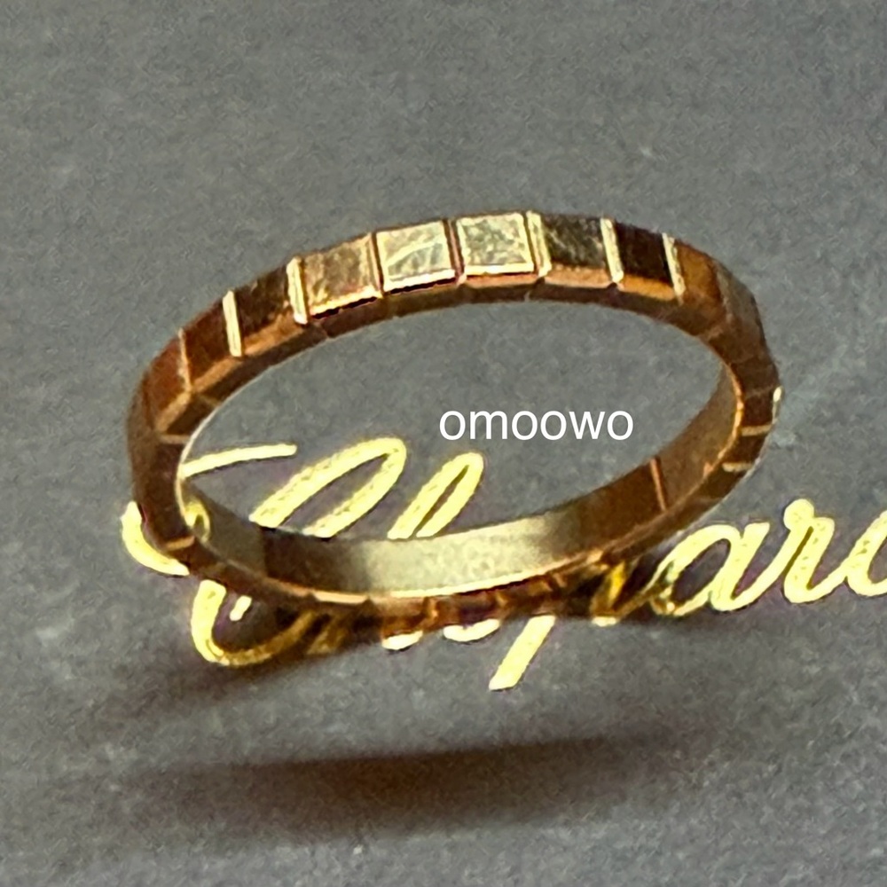 Chopard Ice Cube Rose Gold 53 Size Ring 18K Pre loved - Picture 2 of 9